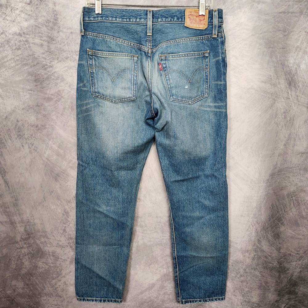 Levis 501 CT Jeans Womens 32x27 Distressed Tapered Denim 100% Cotton 17804-0078